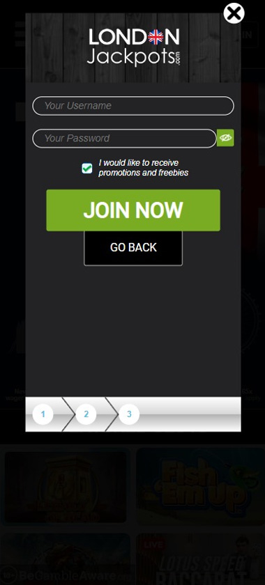 london-jackpots-casino-registration-process-step-3