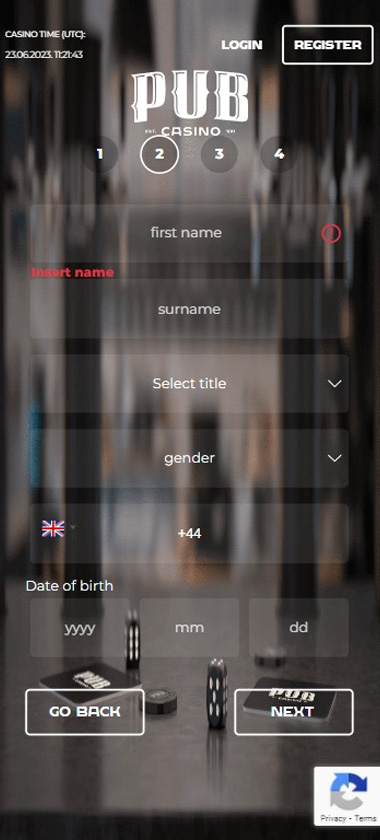 pub-casino-registration-process-step-2