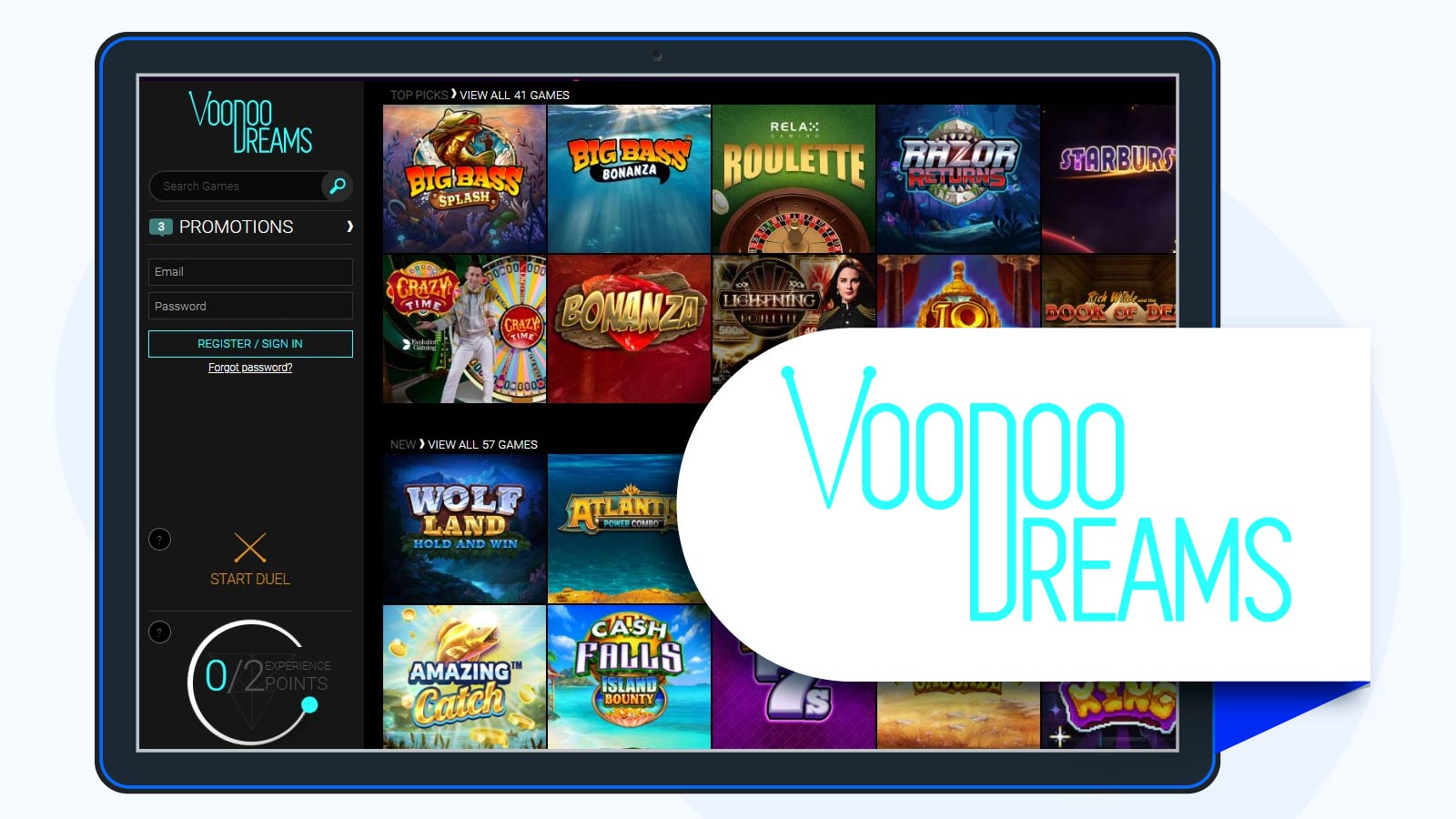 Voodoo Dreams – Popular PayPal Casino for No Wager Bonuses