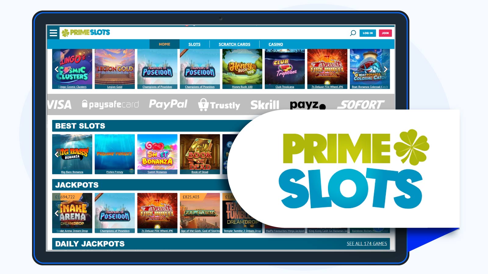 Prime Slots Casino 200% Casino Bonus